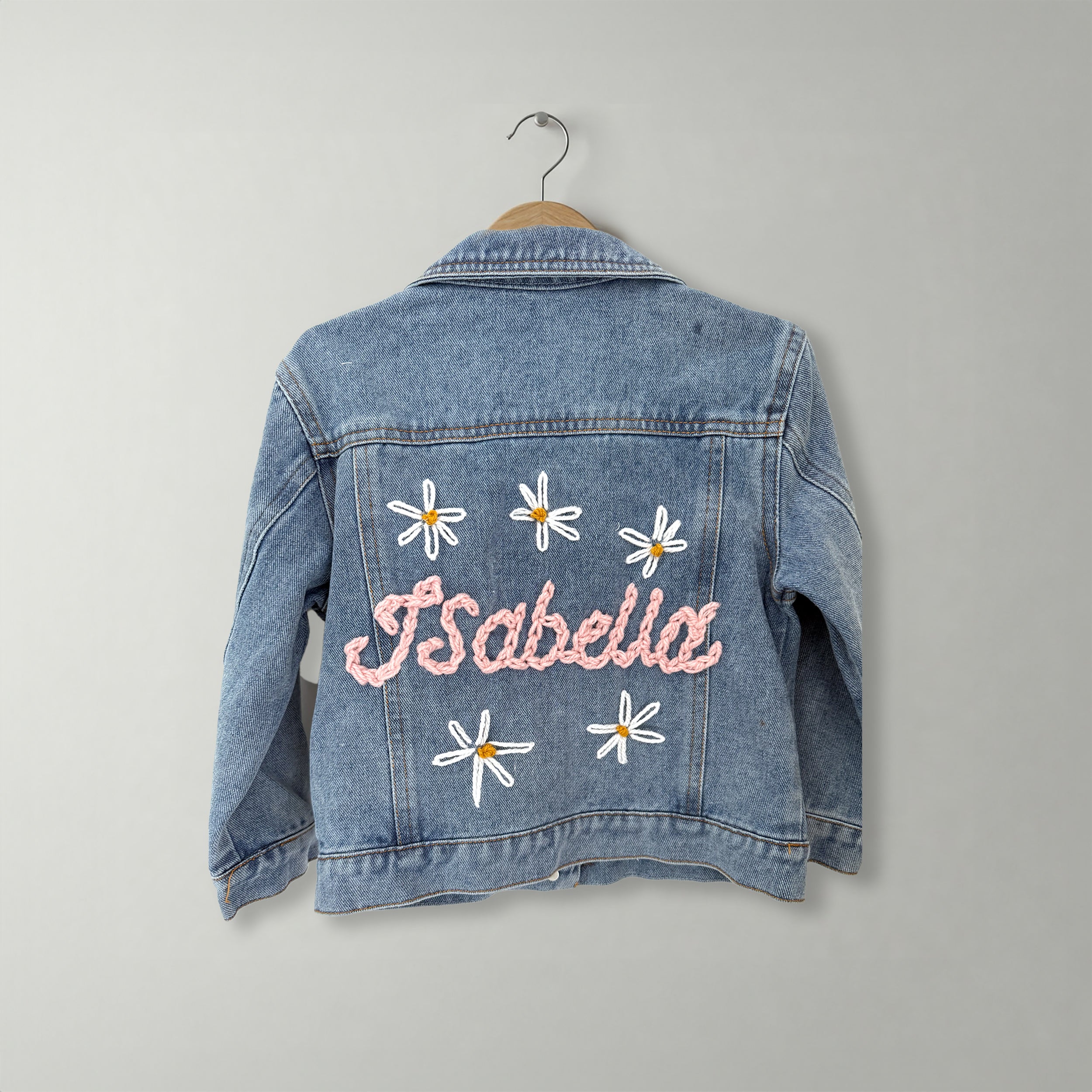 Personalised Baby and Toddlers Denim Jacket | Custom  Hand-Embroidery