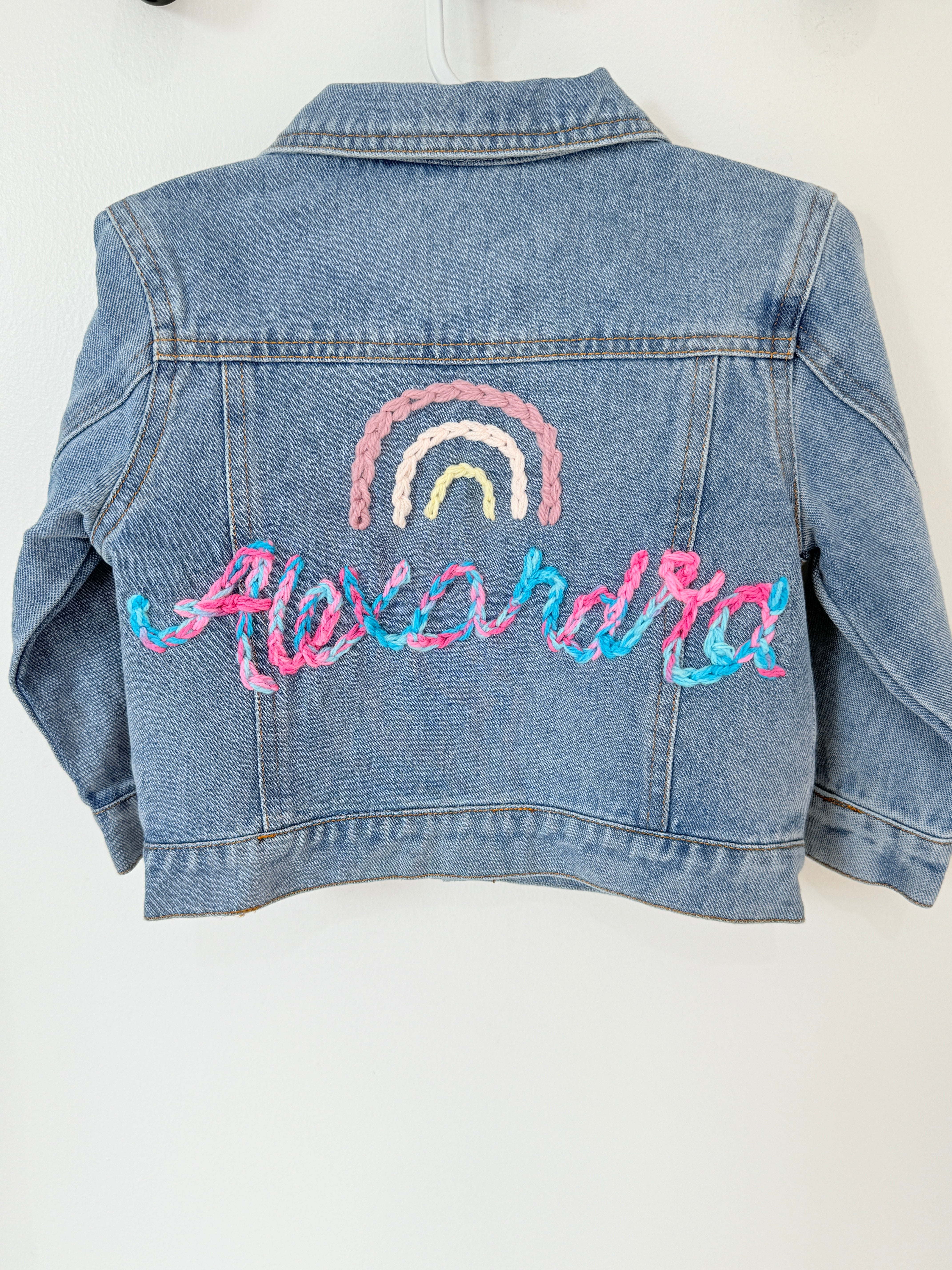 Personalised Baby and Toddlers Denim Jacket | Custom  Hand-Embroidery