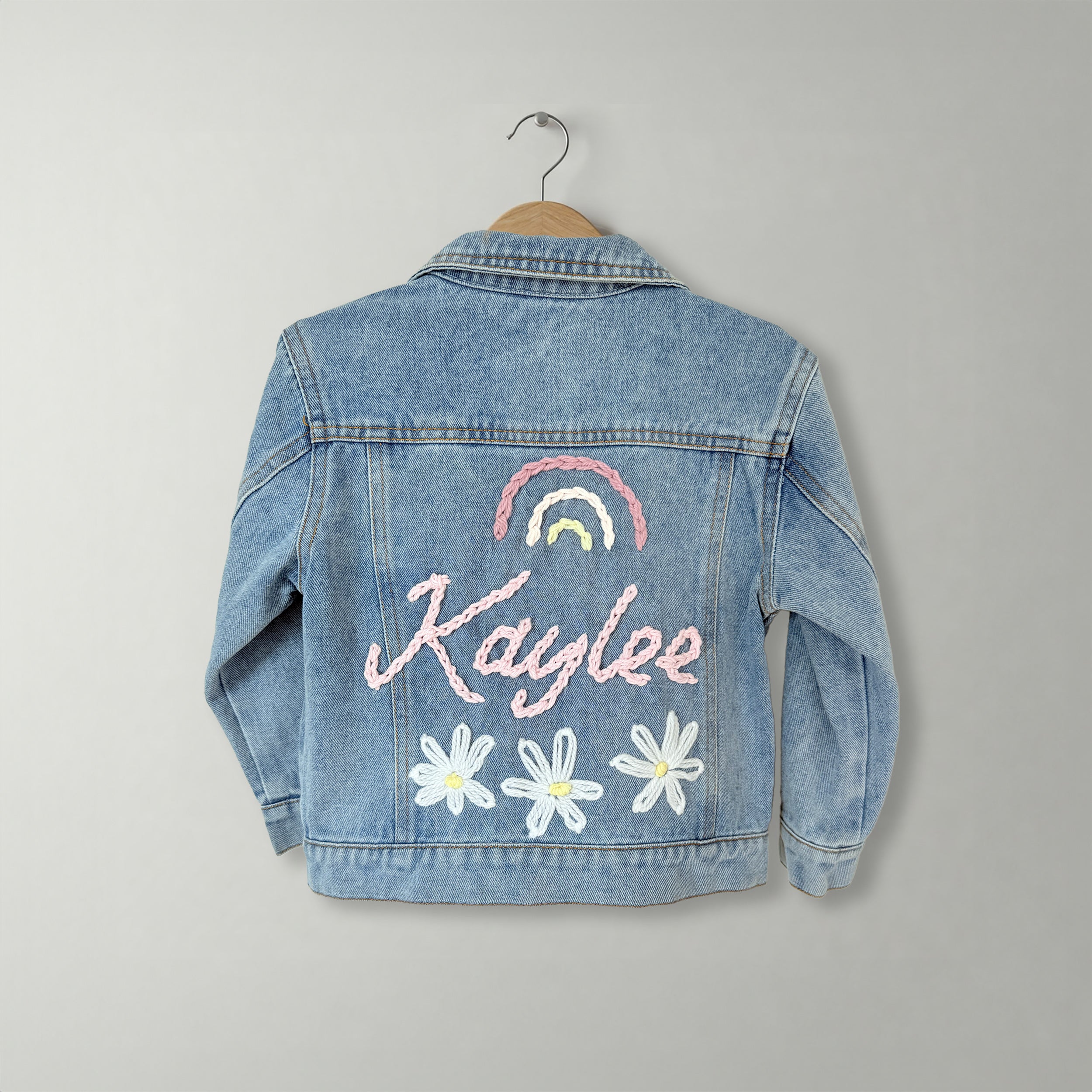 Personalised Baby and Toddlers Denim Jacket | Custom  Hand-Embroidery